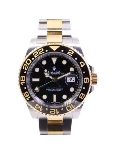 Pre-owned Rolex Gmt-master Ii 40mm Watch In Black
