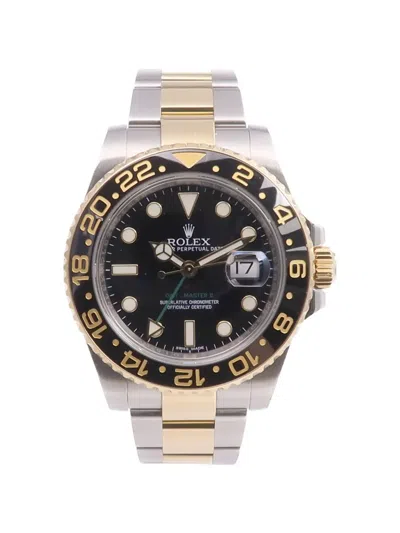 Pre-owned Rolex Gmt-master Ii 40mm Watch In Black