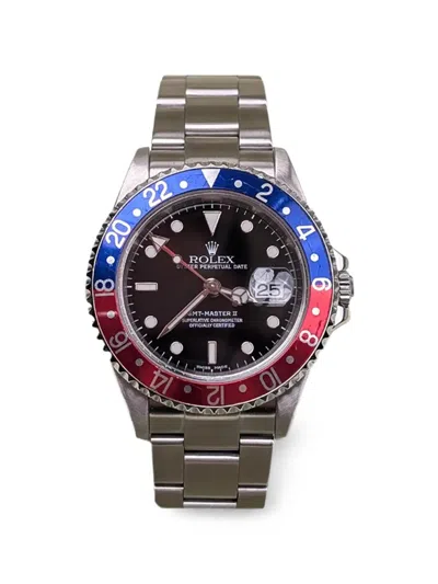 Pre-owned Rolex Gmt-master Ii 40mm Watch In Black