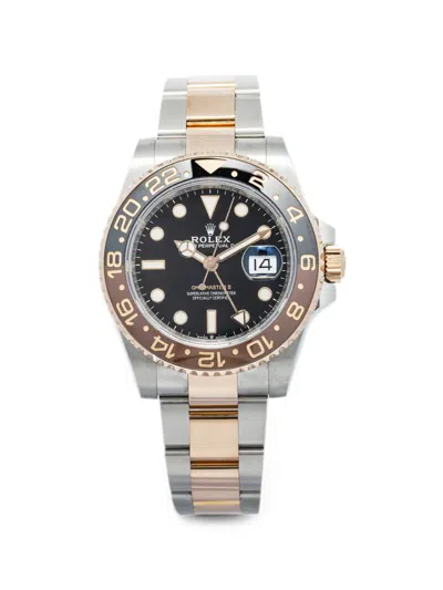 Pre-owned Rolex Gmt-master Ii 40mm Watch In Black