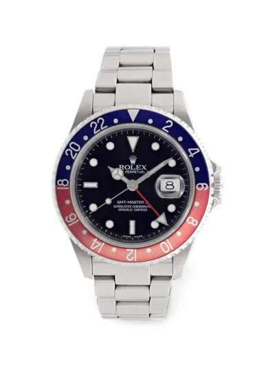 Pre-owned Rolex Gmt-master Ii 40mm Watch In Black