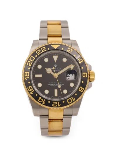 Pre-owned Rolex Gmt-master Ii 40mm Watch In Black