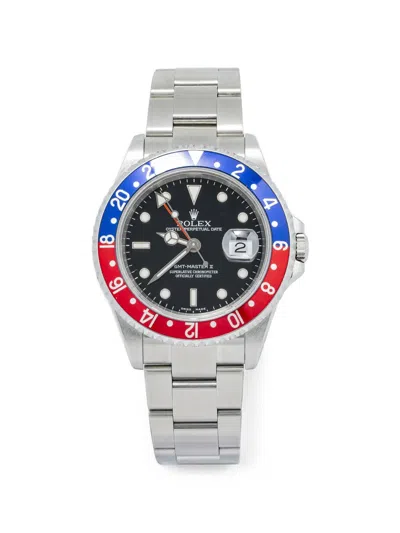 Pre-owned Rolex Gmt-master Ii 40mm Watch In Black