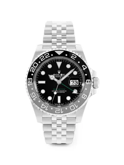 Pre-owned Rolex Gmt-master Ii 40mm Watch In Black