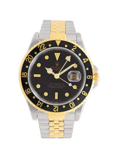 Pre-owned Rolex Gmt-master Ii 40mm Watch In Black