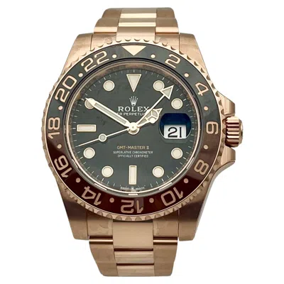 Pre-owned Rolex Gmt-master Ii Everose Gold 40mm With Box And Papers 2023 In Multi