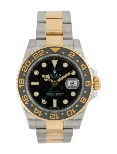 Pre-owned Rolex Gmt-master Ii Watch, 40mm In Multi