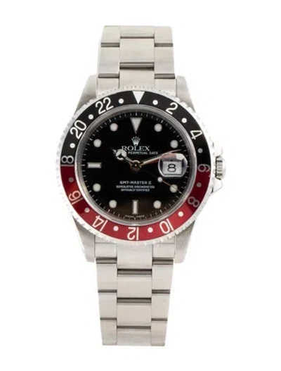 Pre-owned Rolex Gmt-master Ii Watch, 40mm In Multicolor