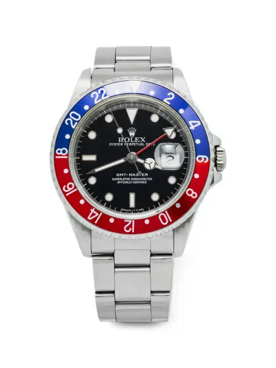 Pre-owned Rolex Gmt-master Oyster 40mm Watch In Black