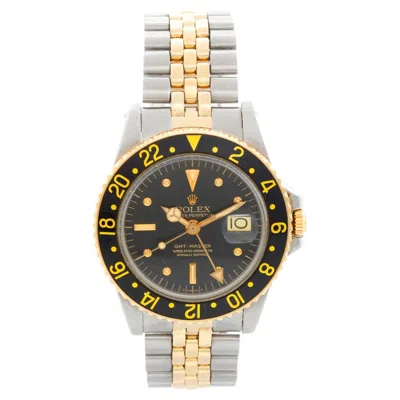 Pre-owned Rolex Gmt-master Stainless Steel & 18k Yellow Gold Men's Watch 1675