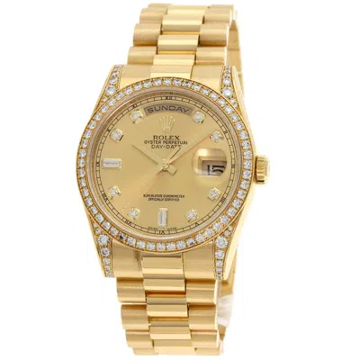 Pre-owned Rolex Gold (18k) Wristwatch () In Yellow