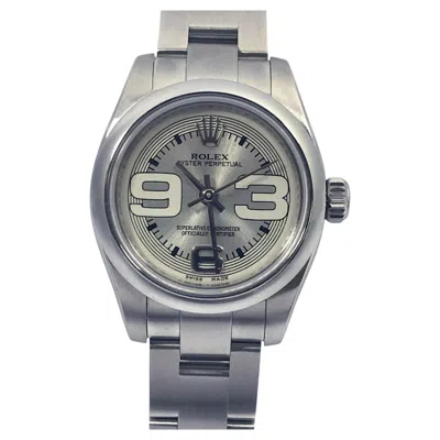 Pre-owned Rolex Ladies 176200 Steel Automatic Oyster Perpetual Wrist Watch In Multi