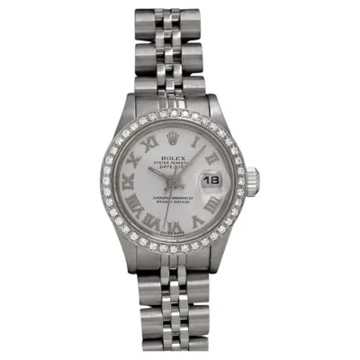Pre-owned Rolex Ladies Datejust Ss Steel & Diamond Watch - Original Papers & Warranty In Multi