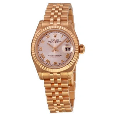 Rolex Lady Datejust 26 Champagne Dial 18k Pink Gold Jubilee Bracelet Automatic Watch 179175crj