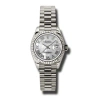 ROLEX ROLEX LADY-DATEJUST 26 MOTHER OF PEARL DIAL 18K WHITE GOLD PRESIDENT AUTOMATIC LADIES WATCH 179179MR