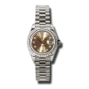 ROLEX ROLEX LADY-DATEJUST 26 PINK DIAL 18K WHITE GOLD PRESIDENT AUTOMATIC LADIES WATCH 179179PDP