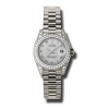 ROLEX ROLEX LADY-DATEJUST 26 SILVER DIAL 18K WHITE GOLD PRESIDENT AUTOMATIC LADIES WATCH 179159SRP