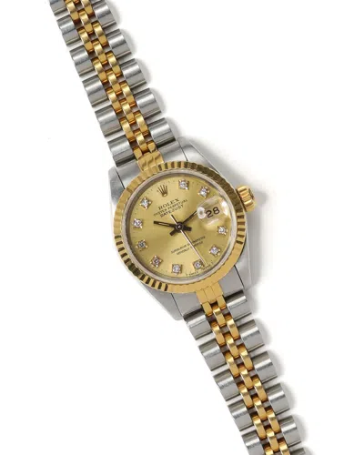 Rolex Lady-datejust 26mm 1987 Watch In Multi