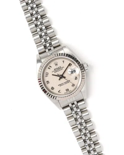 Rolex Lady-datejust 26mm 2000 Watch In Silver