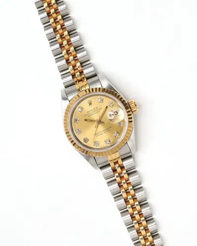 Rolex Lady-datejust 26mm Ref 69173 1991 Watch In Gold