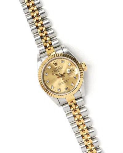Rolex Lady-datejust 26mm Ref 69173 1994 Watch In Gold