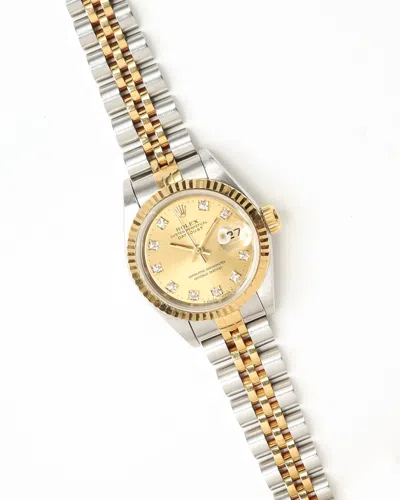 Rolex Lady-datejust 26mm Ref 69173 Full Set 1993 Watch In Gold