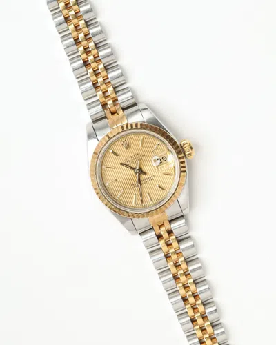 Rolex Lady-datejust 26mm Ref 69173 Watch In Gold