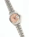 Rolex Lady-datejust 26mm Ref 69174 1993 Diamond Dial Watch In Metallic