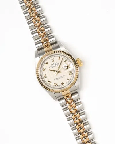 Rolex Lady-datejust 26mm Ref 79173 Full Set Rare Pyramid Dial 2000 Watch In Multi