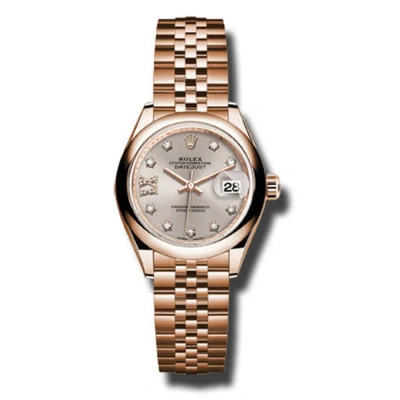 Rolex Lady Datejust 28 Sundust Dial 18k Pink Gold Jubilee Bracelet Automatic Watch 279165snrdj