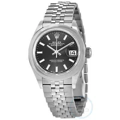 Pre-owned Rolex Lady Datejust Automatic Grey Dial Ladies Jubilee Watch 279160gysj