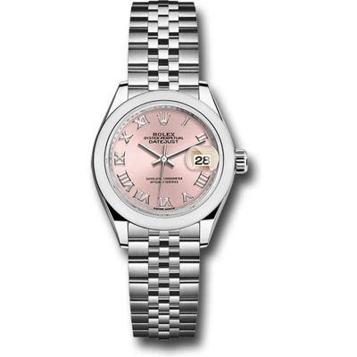 Rolex Lady Datejust Automatic Pink Dial Ladies Jubilee Watch 279160prj In Metallic