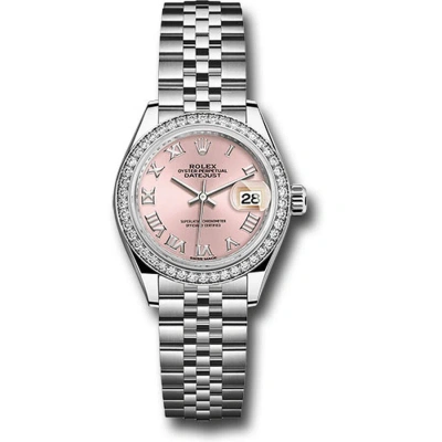 Rolex Lady Datejust Automatic Pink Dial Ladies Jubilee Watch 279384prj In Metallic