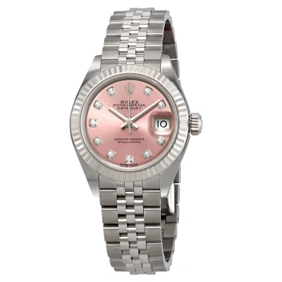 Rolex Lady Datejust Automatic Pink Diamond Dial Ladies Jubilee Watch 279174pdj In Metallic