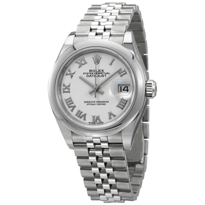 Rolex Lady Datejust Automatic White Dial Ladies Jubilee Watch 279160wrj In Gray