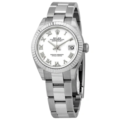 Rolex Lady Datejust Automatic White Dial Ladies Oyster Watch 279174wro In Gray
