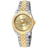 ROLEX ROLEX LADY DATEJUST CHAMPAGNE DIAL STEEL AND 18K YELLOW GOLD AUTOMATIC WATCH 279173