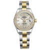 ROLEX ROLEX LADY DATEJUST SILVER DIAL STEEL AND 18K YELLOW GOLD DIAMOND OYSTER WATCH 279383SDO