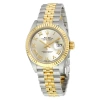 ROLEX ROLEX LADY DATEJUST SILVER DIAL STEEL AND 18K YELLOW GOLD JUBILEE WATCH 279173SRJ