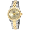 ROLEX ROLEX LADY DATEJUST SILVER DIAL STEEL AND 18K YELLOW GOLD LADIES WATCH 279173