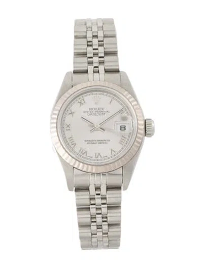 Pre-owned Rolex Lady Datejust Watch, 26mm In Multi