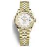 ROLEX ROLEX LADY-DATEJUST WHITE DIAL AUTOMATIC 18CT YELLOW GOLD JUBILEE WATCH 279178WRJ