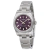 ROLEX ROLEX LADY OYSTER PERPETUAL 26 PURPLE DIAL STAINLESS STEEL OYSTER BRACELET AUTOMATIC WATCH 176200PUS