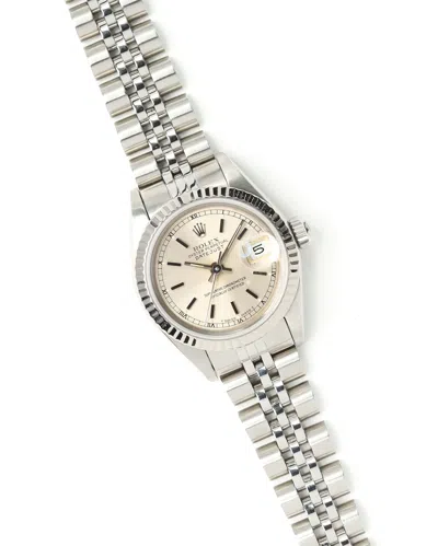 Rolex Lady-datejust 26mm 1991 Watch In Silver