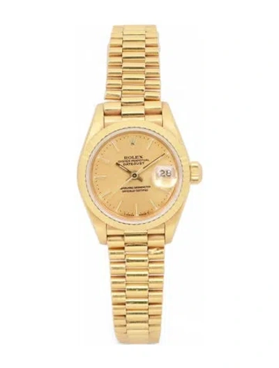 Pre-owned Rolex Lady-datejust Watch, 26mm In Multi