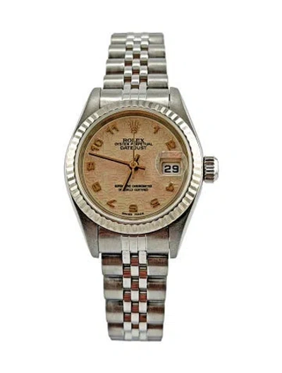 Pre-owned Rolex Lady-datejust Watch, 26mm In Multi