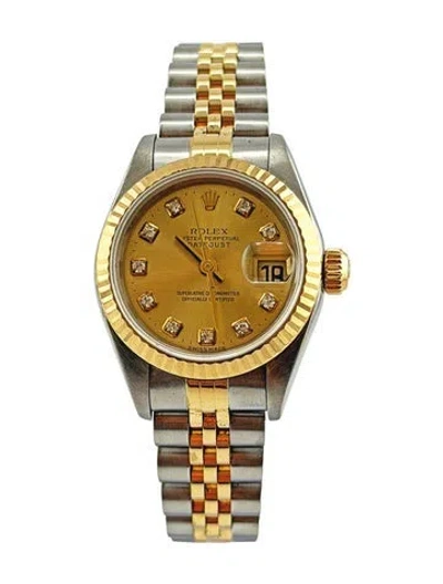Pre-owned Rolex Lady-datejust Watch, 26mm In Multi