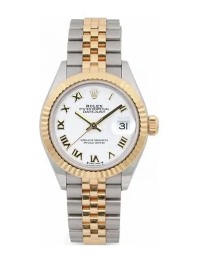 Pre-owned Rolex Lady-datejust Watch, 28mm In Multi