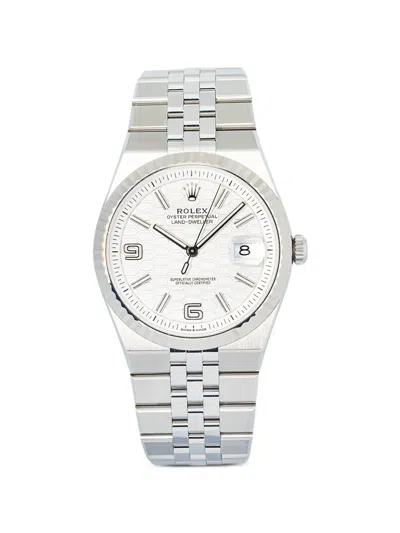 Pre-owned Rolex Land-dweller 40mm Watch In White