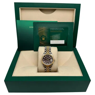 Pre-owned Rolex New  Datejust 31mm 278273 Diamond Gray Mop Dial Ladies Watch Box Paper
